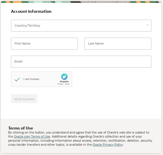 Fill Out Some User Info.